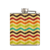 背景はとのレトロの4で縞で飾ります フラスク (裏面)