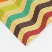 背景はとのレトロの4で縞で飾ります フリースブランケット (角)