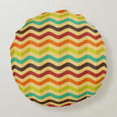 背景はとのレトロの4で縞で飾ります ラウンドクッション (裏面)