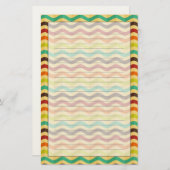 背景はとのレトロの4で縞で飾ります 便箋 (正面/裏面)