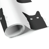 背景をクリック選ぶ猫が見える ラッピングペーパー (ロールコーナー)