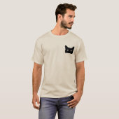 背景をクリック選ぶ猫が見える Tシャツ (正面フル)