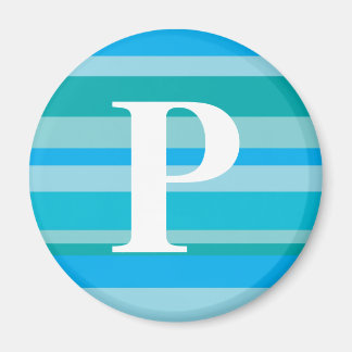 背景を持つカラフルモノグラストライプのム – P マグネット