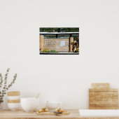 背景を持つジュノー・アラスカへようこそ ポスター (キッチン)