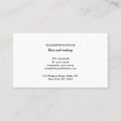 背景を持つモダン名刺。 名刺 (裏面)