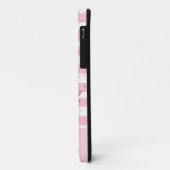 背景を持つ手書きサボテンストライプの数 Case-Mate iPhoneケース (裏面/左)