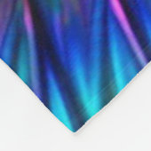 背景を持つ虹色鮮やか竜 フリースブランケット (角)