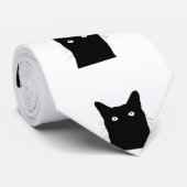 背景を選クリック択する猫が見える ネクタイ (ロール)