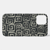 背景アステカヴィンテージレトロパターン Case-Mate iPhoneケース (裏面 (横))