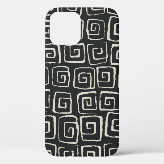 背景アステカヴィンテージレトロパターン Case-Mate iPhoneケース (裏面)