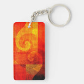 背景アンティークらせん状 キーホルダー (裏面)