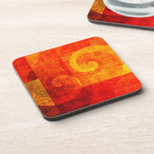 背景アンティークらせん状 コースター (左側)