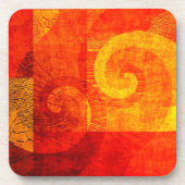 背景アンティークらせん状 コースター (正面)