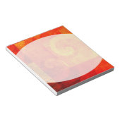 背景アンティークらせん状 ノートパッド (アングル)