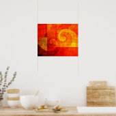 背景アンティークらせん状 ポスター (キッチン)