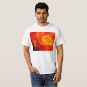 背景アンティークらせん状 Tシャツ (正面フル)