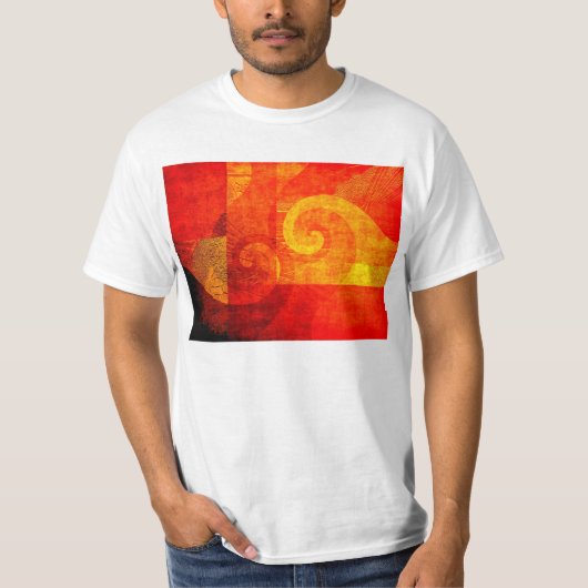 背景アンティークらせん状 Tシャツ (正面)