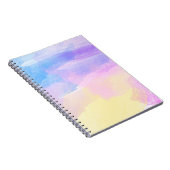 背景アート抽象芸術の水色 ノートブック (右側)