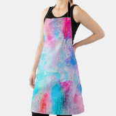 背景アート抽象芸術水彩 エプロン (インサイチュ)