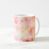 背景アート抽象芸術水彩 コーヒーマグカップ (正面右)