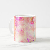 背景アート抽象芸術水彩 コーヒーマグカップ (正面左)