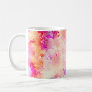 背景アート抽象芸術水彩 コーヒーマグカップ