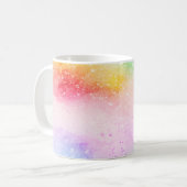背景アート抽象芸術水彩 コーヒーマグカップ (正面左)