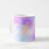 背景アート抽象芸術水彩 コーヒーマグカップ (正面左)