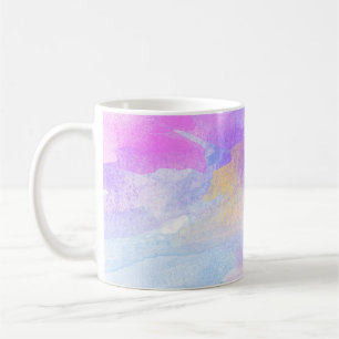 背景アート抽象芸術水彩 コーヒーマグカップ