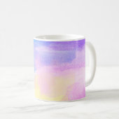 背景アート抽象芸術水彩 コーヒーマグカップ (正面右)
