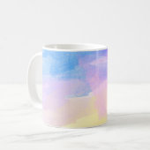 背景アート抽象芸術水彩 コーヒーマグカップ (正面左)