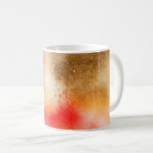 背景アート抽象芸術水彩 コーヒーマグカップ (正面右)