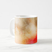 背景アート抽象芸術水彩 コーヒーマグカップ (正面左)