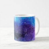 背景アート抽象芸術水彩 コーヒーマグカップ (正面右)