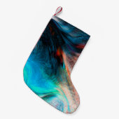 背景アート抽象芸術水彩 スモールクリスマスストッキング (正面 (吊り時))