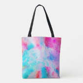 背景アート抽象芸術水彩 トートバッグ (裏面)