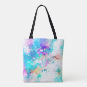 背景アート抽象芸術水彩 トートバッグ (裏面)