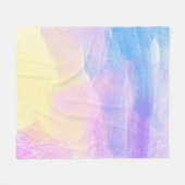 背景アート抽象芸術水彩 フリースブランケット (正面(横))