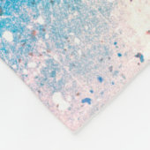 背景アート抽象芸術水彩 フリースブランケット (角)