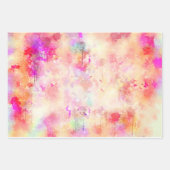 背景アート抽象芸術 ラッピングペーパーシート (正面)