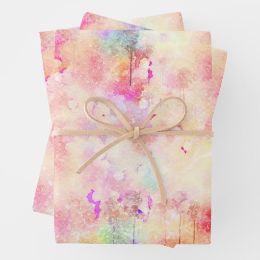 背景アート抽象芸術 ラッピングペーパーシート (インサイチュ)