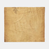 背景イメージ書の花 フリースブランケット (正面(横))