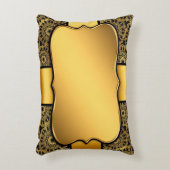 背景イメージ金ゴールドフレーム アクセントクッション (正面(垂直))