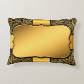背景イメージ金ゴールドフレーム アクセントクッション (裏面)