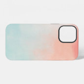 背景ウォーターカラーパターン iPhoneケース (裏面横)