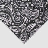 背景エレガント組織の白フローラペイズリー 薄葉紙 (詳細)