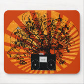 背景カスタマイズの任意の色にカスタマイズ- マウスパッド (正面)