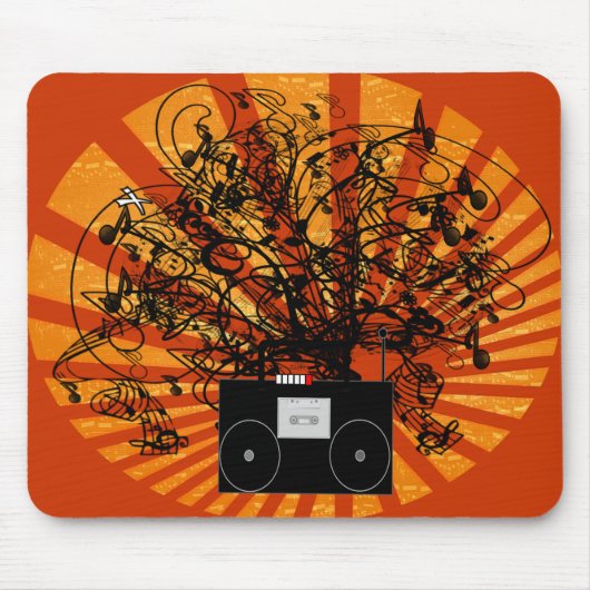 背景カスタマイズの任意の色にカスタマイズ- マウスパッド (正面)