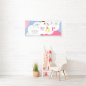 背景カラフルポプシクル赤ちゃんシャワー 横断幕 (インサイチュ)