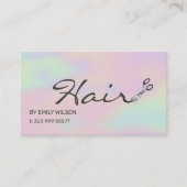 背景カラフル及びハサミ名刺 名刺 (正面)